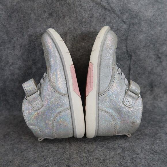 Stride Rite Shoes Kids 7 Boots Quinn Leather Iridescent Toddler Baby Comfort SRT - Picture 10 of 14